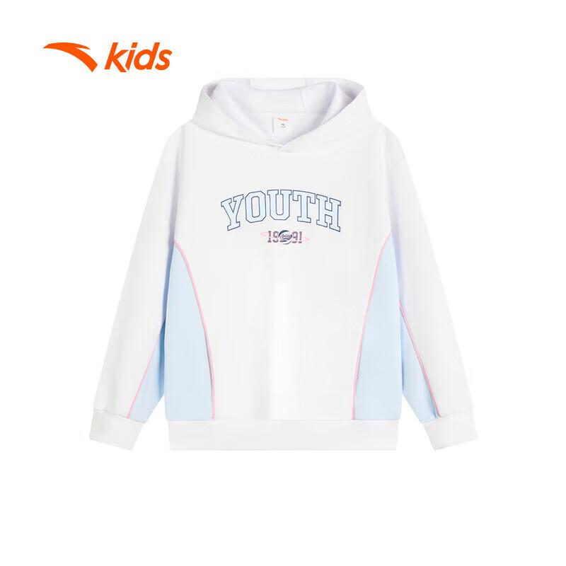 Anta Kids Girls' Basketball Style Hooded Pullover Sweatshirt