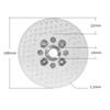 1PC Electroplated Emery Grinding Wheel with High Grain Exposure for Efficient Cutting Grinding of Granite Marble and Ceramic