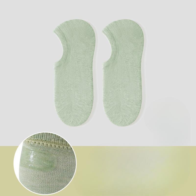 Female Summer Thin New Cotton Shallow Mouth Invisible Non Slip Not To Drop with The Boat Socks