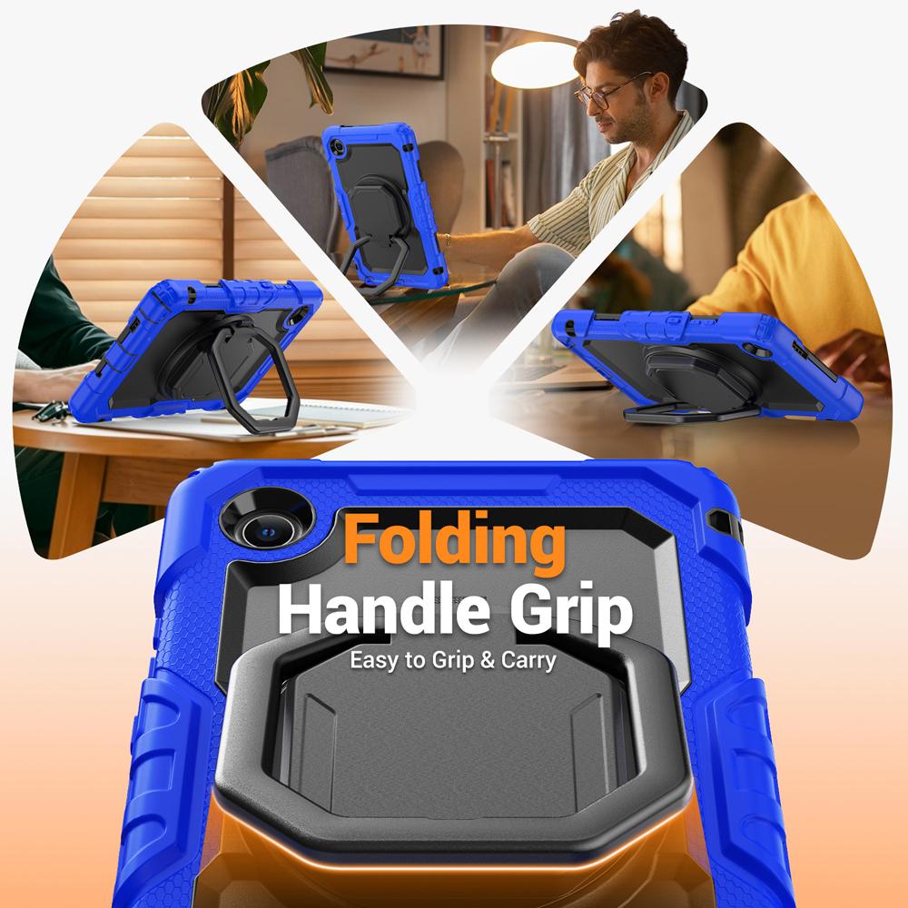 Handheld Tablet Cases for 8.7" Lenovo Tab K9/Tab One 2025 TB305XU/TB305FU Case Shockproof Hard PC+Silicone Cover Stand Shell