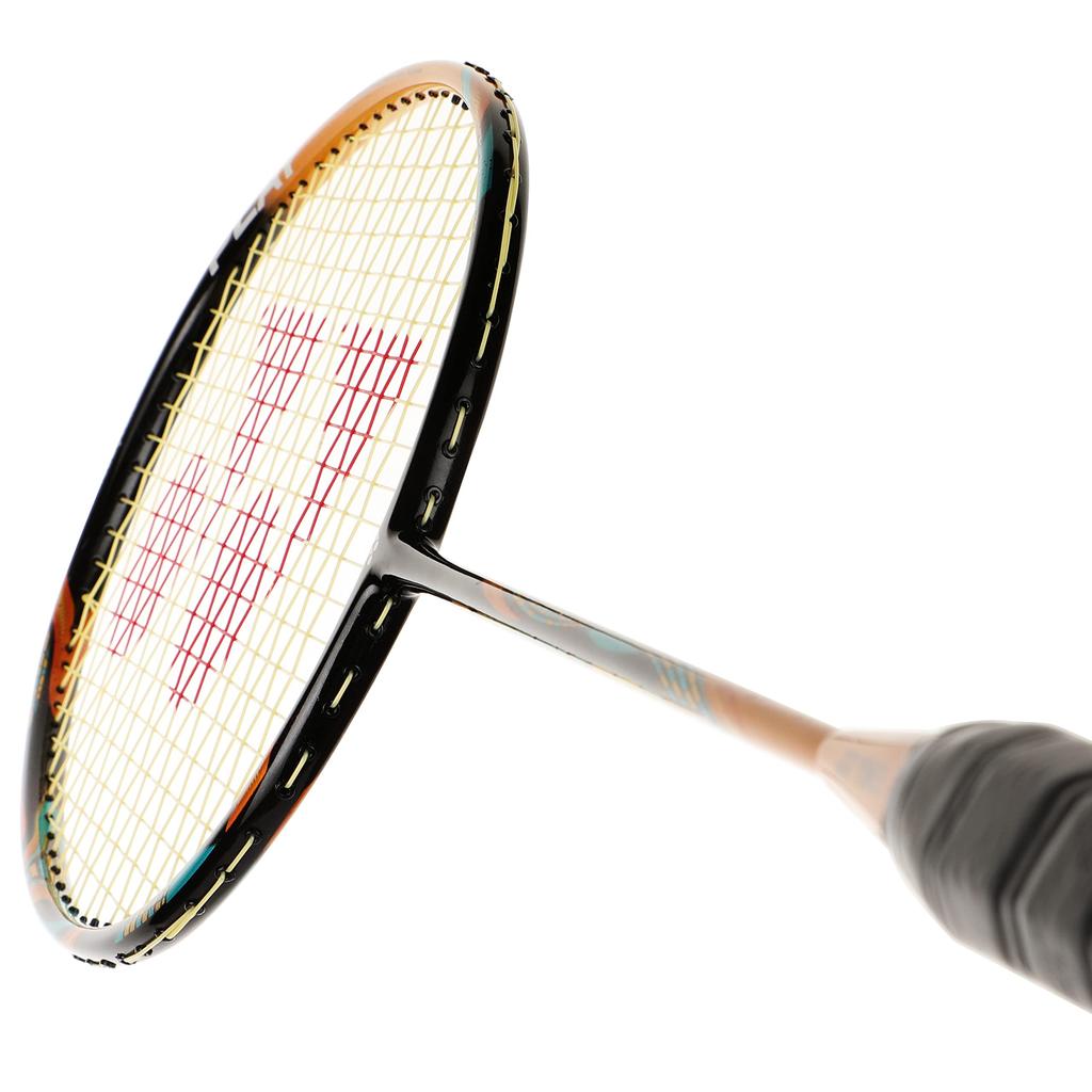Yonex Astrox 88d Play Badminton Racket with Full Cover (Camel Gold) Material Graphite.