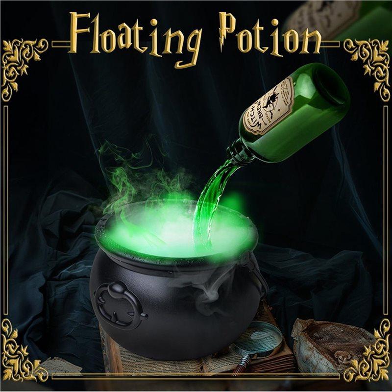 ABIY Décoration d'Halloween DIY d'Intérieur Ensemble de Potions Flottantes Avec Chaudron de Sorcière, Générateur de Brouillard Pour Fête à la Maison et en Cuisine