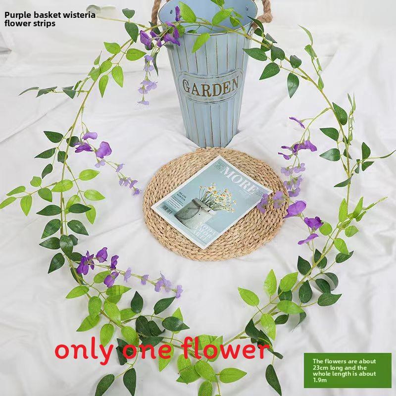 Wisteria Artificial Flowers For Garden Decor With Durable Plastic Vine For Indoor And Outdoor Use