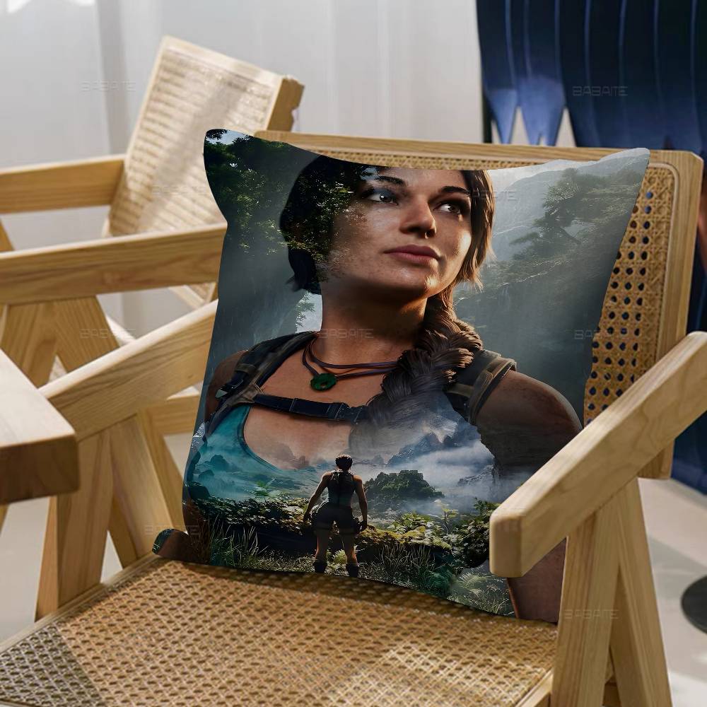 Hot Vedio Game Tomb Raider 123 Lucky Dragon Pillow Cover Sofa Cushion Cover Home Room Decoration Children Gift