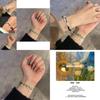 Stylish Adjustable Black String Bracelet For Travel Gifts Geometric Design 2024