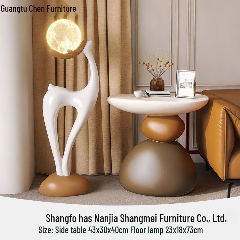 Chinese Style Luxury Side Table: Elegant Coffee Table for Living Room, Bedroom, or Small Apartment.