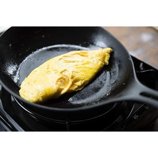 Iwachu Omelette 22 Black Enamel Inner Diameter 20.5cm IH Compatible Frying Pan Nambu Cast Iron 24600