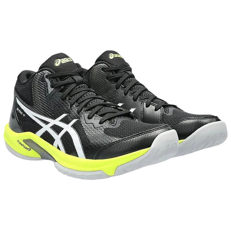 Asics Beyond FF Versatile Comfortable Shock Absorbing Breathable Support High-Top Badminton Shoes Men Shoes Black Yellow 1071A095-001