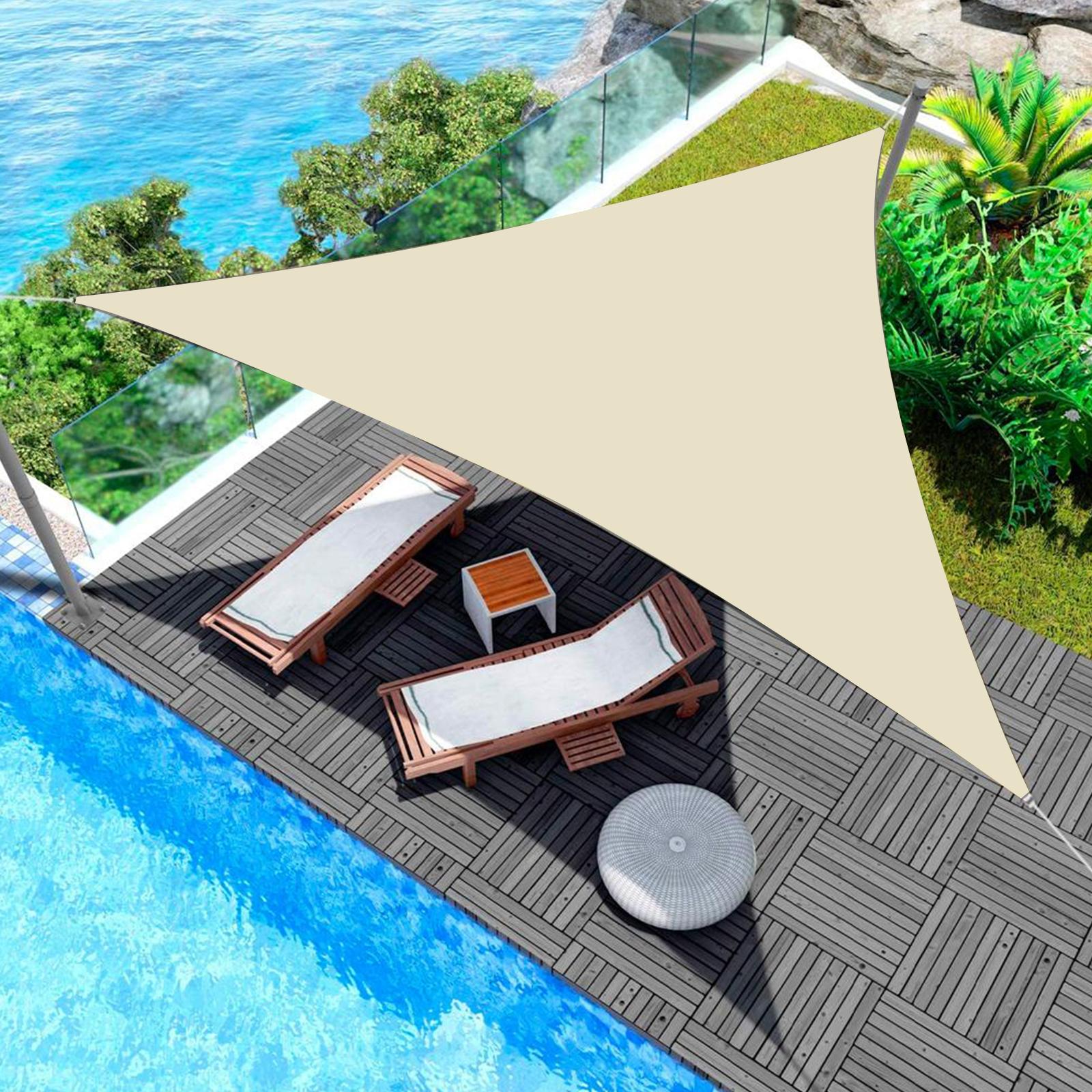 UV Resistant Sun Shade 6.5 FT   Sail Canopy Garden Plant Shelter Brthable Greenhouse Cover for Outdoor Patio Camping Backyard Swimming Pool