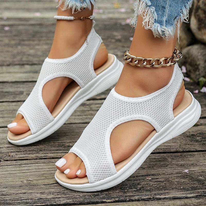 Fashion New Hot Selling Women's Sandals for Summer Casual and Stylish Thick Sole Shoes Open Toe Heel Sandals Zapatos De Mujer