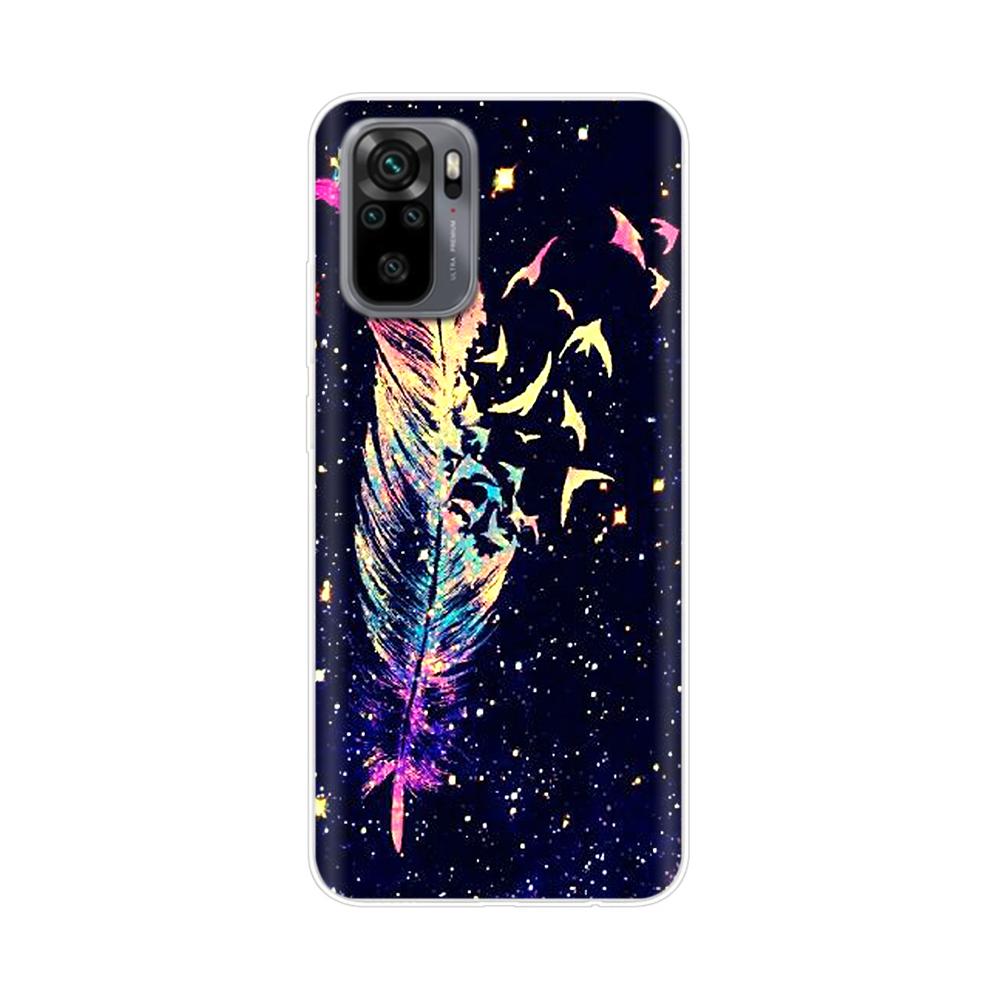 Silikon Blumen Handyhülle Für Xiaomi Redmi Note 10 Hülle 6.43'' Schöne TPU Rückseite Für Xiomi Redmi Note10 Pro Bumper Hüllen