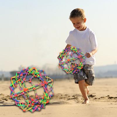 Children Magic Telescopic Expandable Flower Ball - Outdoor Throwing Party Funny Props Parent-Child Interactive Play Toy
