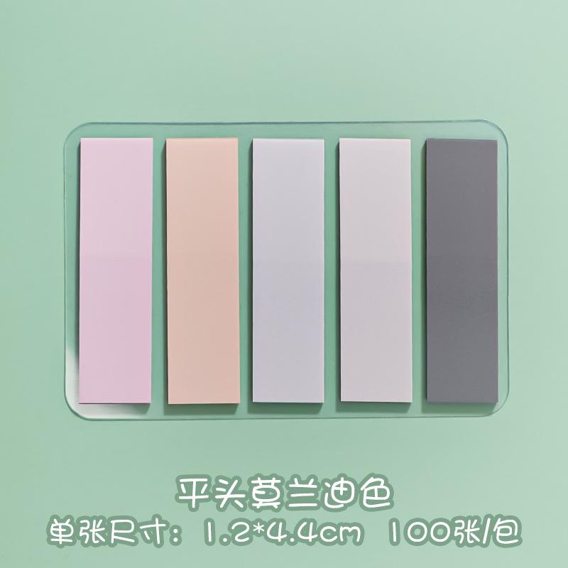 Wholesale Korea Color Stickers Transparent Fluorescent Index Labels Logo Sticky Notes School Office Supplies Sticky Notes
