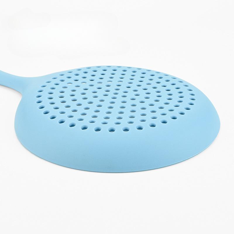 1 ks silikonové sítko na potraviny, lžíce, odvodňovací zařízení, kreativní vaření, špachtle, velký cedník na polévku, domácí kuchyňské nářadí