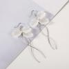 Hook Earrings Fashion Elegant Petal Shape Long Dangle Design Earrings for Women