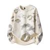 Men's Pullover Spring and Autumn Long-sleeved Fashion Printed Round Neck Sweatshirt Sports Casual Top