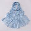 Unilateral golden chain Sunscreen shawl Shining Chiffon Hijab Veil High Qulaity Head Wrap  Outdoor