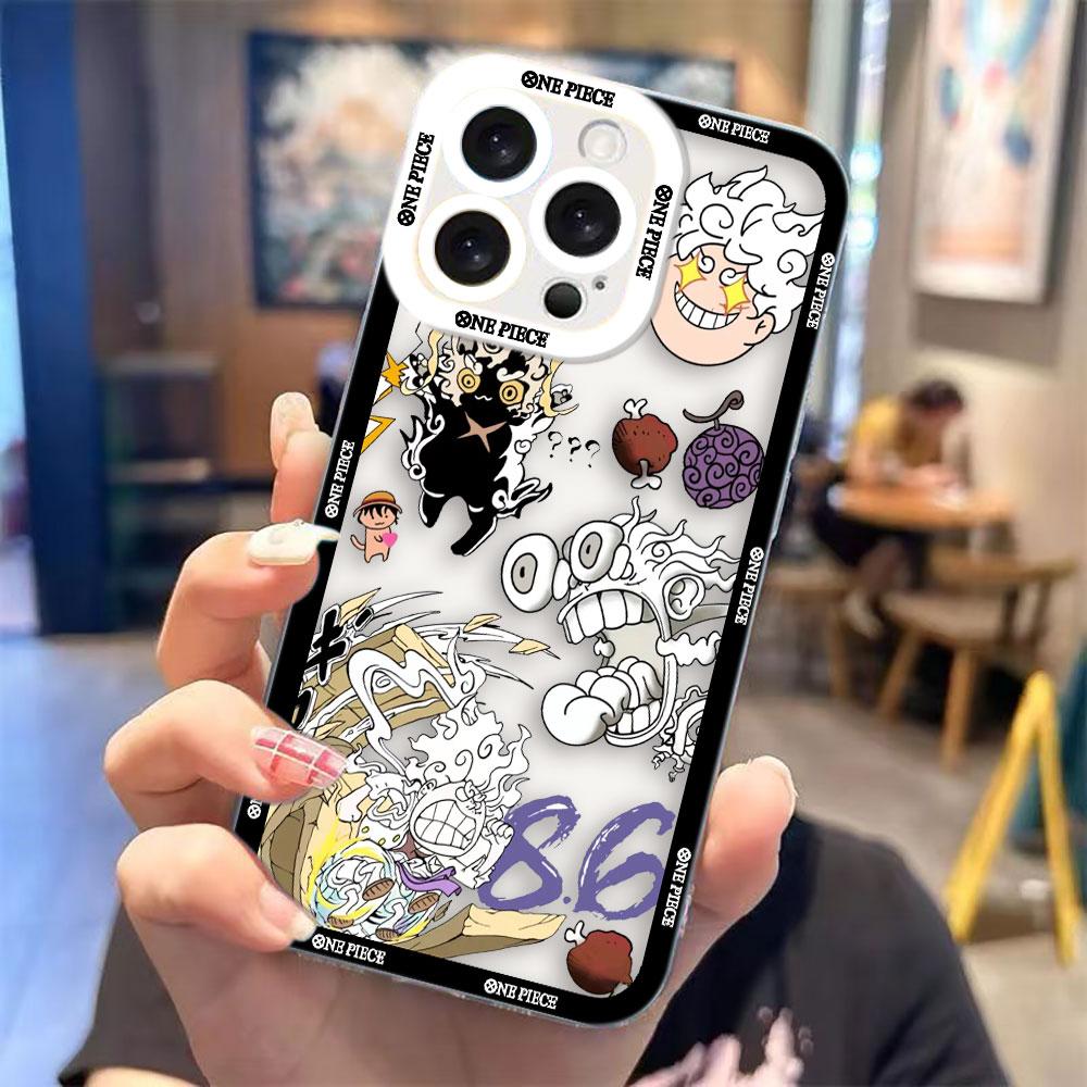 

One P-Piece Luffy Zoro Ace Sanji Cover Clear Phone Case For iPhone Apple 17 AIR 16E 16 15 14 12 13 11 Pro Max Plus XR DIY Shell IPHONE12PRO