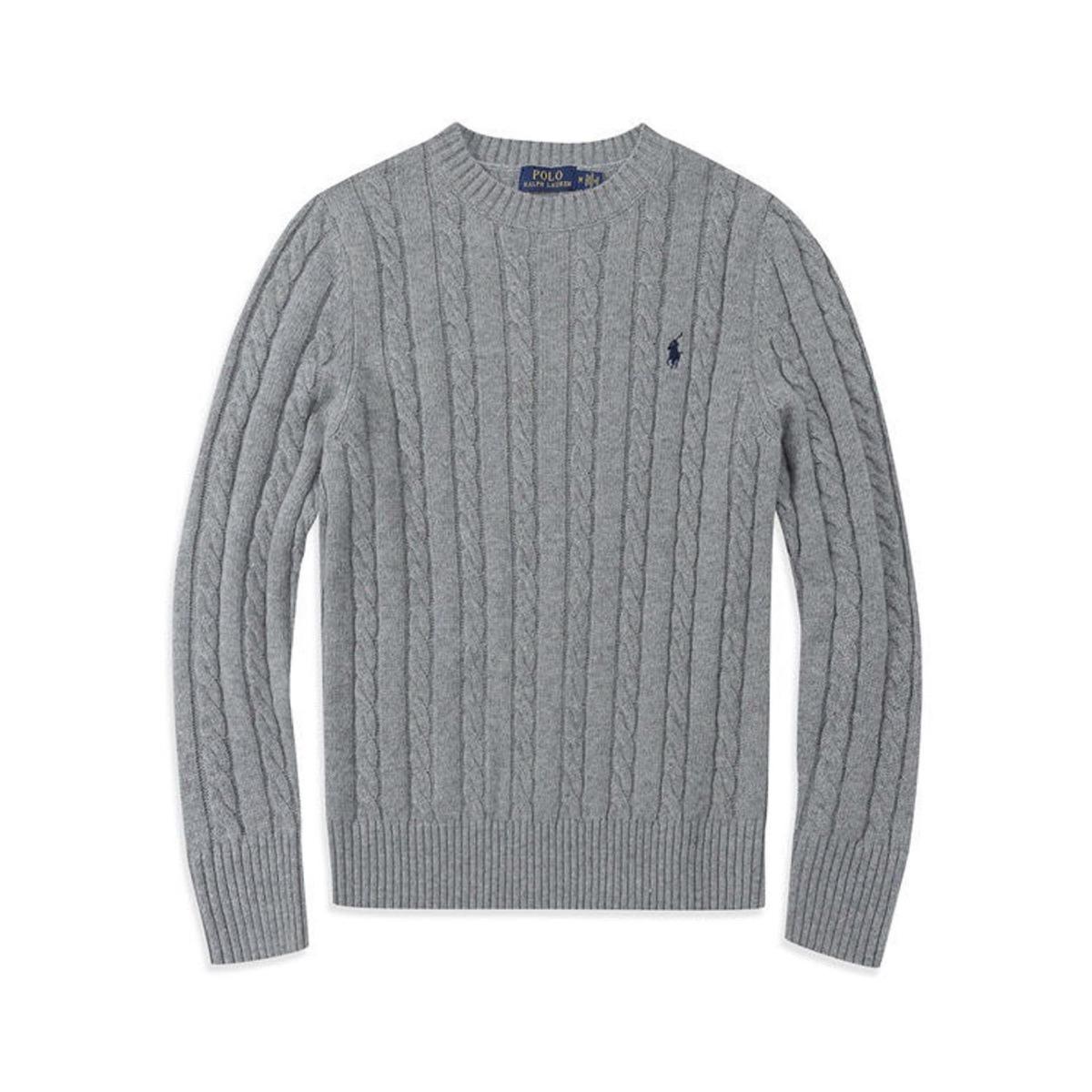 RogueWave Ronde Hals Pullover Modieuze Top Gebreide Trui Casual Trui Herenkleding Herfst/winter XXL grijs