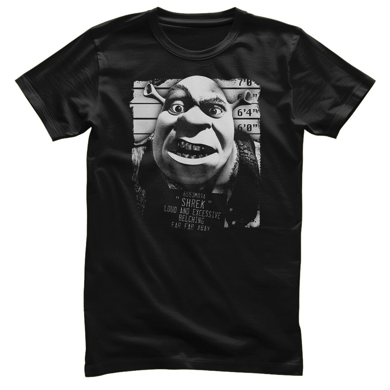 Officially Licensed Shrek MugShot Mens T-Shirt M