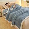LISM Cloud Velvet Jacquard Throw Blanket