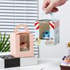 50pcs Party Favors Portable Cupcake Box With Handle With Inner Tray Pastry Box Clear Window Disposable Muffin Box Birthday Party