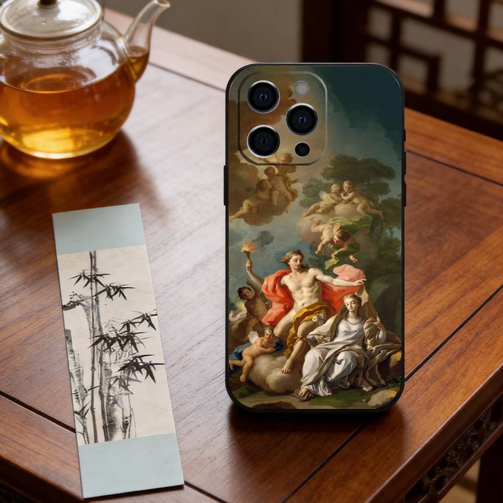 paintings by Raphael Phone Case For iPhone 17, 16,15,14,13,12,11 Plus,Pro Max, Others Soft Black Cover