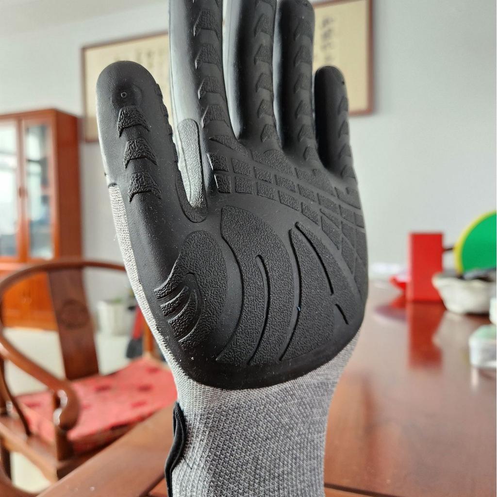 Shock-proof, Non-slip and Wear-resistant Petroleum Mechanical Gloves TPR Anti-impact and Shock-proof TPE Injection Gloves
