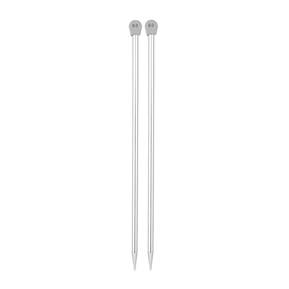 2Pcs/set 35cm 2.0-12mm Single Pointed Knitting Needles Pins Straight Aluminum DIY Weaving Tool Long Sweater Scarf Needle
