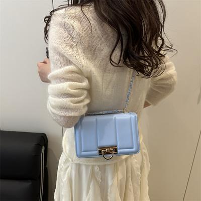 Exquisite High-end Chain Bag Women's 2025 New Trendy Fashion Niche Design Casual Shoulder Crossbody Small Square Bag