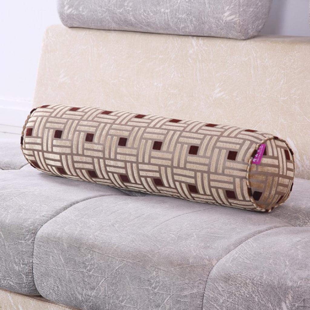 

Neck Roll Round Bolster Legs Support Cushion Washable 15CM коричневый