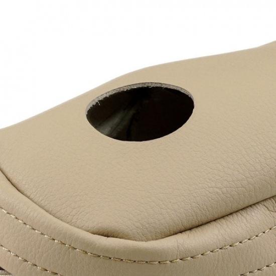 Left/Right Side Seat Armrest Handle Beige Leather Cover For Honda CRV CR-V 07-09