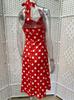 Polka Dot Retro 50s Hepburn Style Waist-Cinched Dress