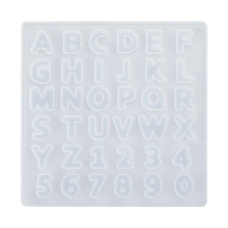 Letter A To Z Mold Alphabet & Number Silicone Mold Epoxy Resin Mold for Jewelry Making Findings Supplies Accessories