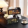 FAJIENUO Luxury Vintage Leather Tissue Box
