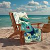 Custom Name Ultra-Soft Beach Towel with Pokémon Theme,Ideal for Pool - Camping, Diving - Perfect Travel Essential, Vibrant Beach Towel.