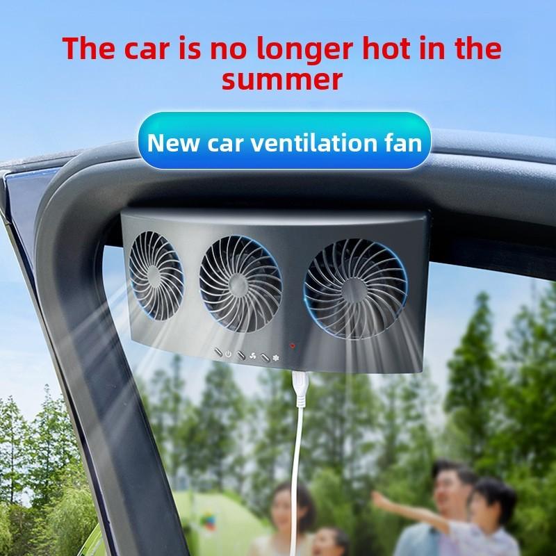 Ventilator cu priză de aer pentru mașină din material ABS pentru răcire și eliminarea mirosurilor, ideal pentru călătorii și navetă