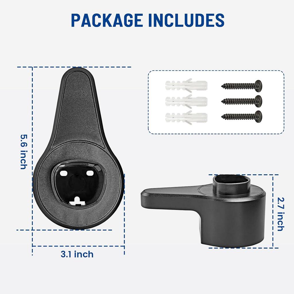 Anina EV Charger Holder for Tesla Car Plug Electric Vehicle Charging Nozzle Holster Dock Wall Mount Electric Cable Organizer Compatible with All