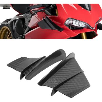 Universal Winglet Carbon ABS Fiber Fairing Wing Aerodynamic Winglet Dynamic Spoiler Wings for All Most Motorcycle