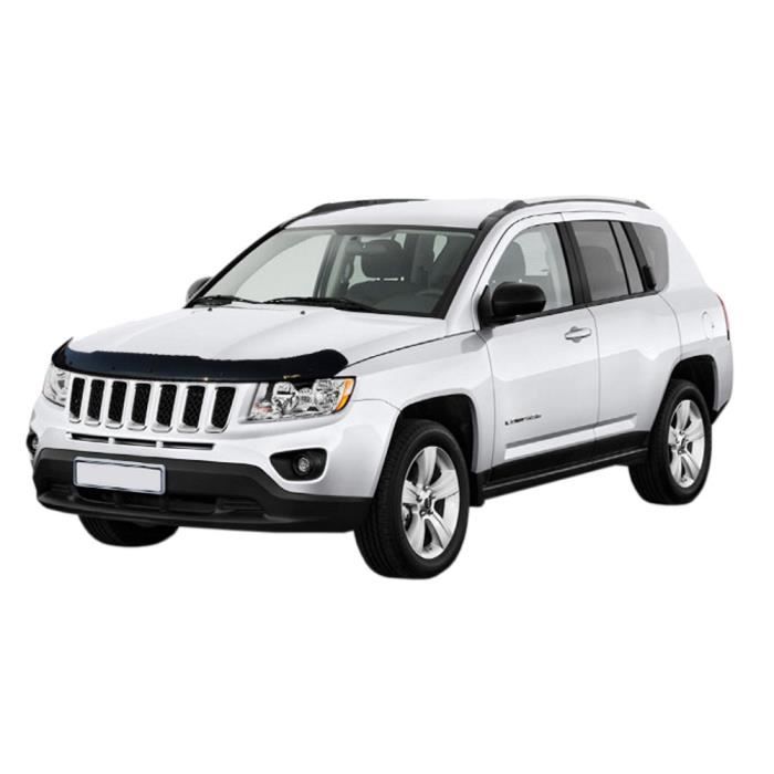 Déflecteur de Capot - SCOUTT - Jeep Compass 2013-2017 - ABS - Installation Facile - Noir