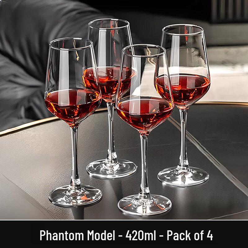 ZISIZ Handmade Red Wine Glass Set with Decanter