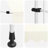 Retractable Awning Manual Operation 350 Cm Cream White