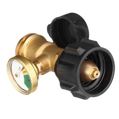 Propane Tanks Adapter for Grilling Practical Universal Pressure Gauge Connector Weather Resistant Propane Level Meter