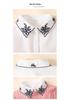 Women's Versatile Embroidered White Fake Collar for Sweaters - Decorative Spring, Autumn & Winter