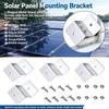 Universelles Solarpanel Z-Winkel Montagekit Wasserdicht mit vollständigem Montagematerial für Wohnmobile, Anhänger, Camper, kleine Yachten