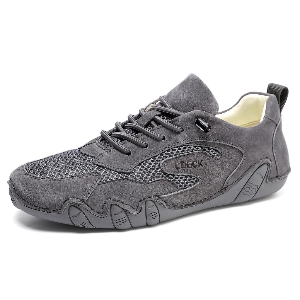 LDECK large size men's outdoor casual shoes breathable mesh shoes sneakers