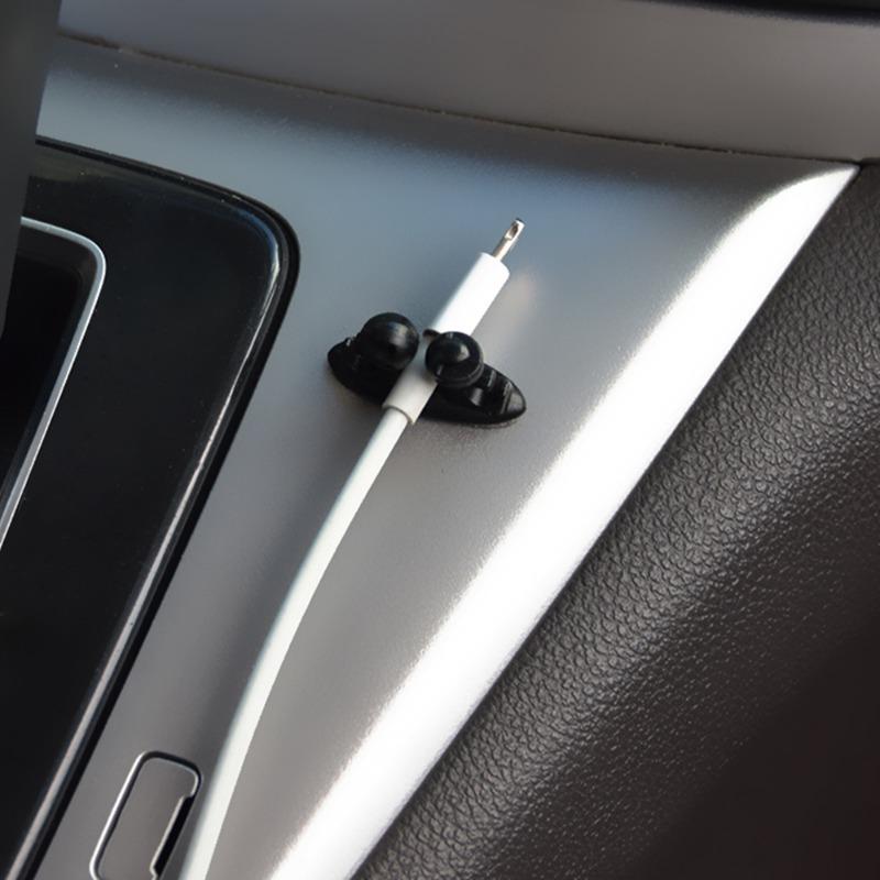 Car Dashboard Cable Manager Hook Headphone Line Data Wire Organizer  Phone Charging Cable Clamp Clips Holder Accessories
