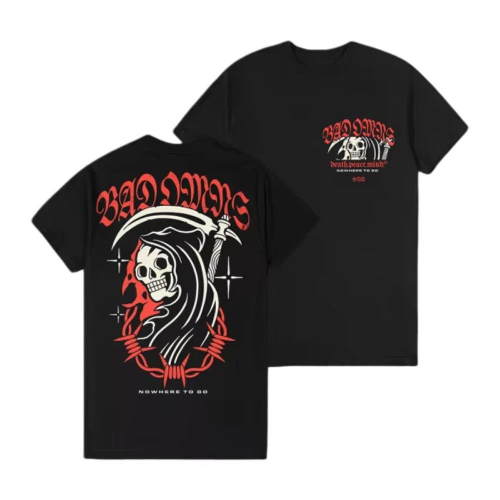 Rock Band Bad Omens Peripheral T-shirt Men and Women Cotton Summer Y2K Clothing Round Neck Short Sleeved T-shirt