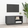 Day and Night - Day and Night TV Cabinet Solid Gray Pine Wood 80x35x40.5 Cm