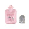 Cartoon Hot Water Bottle Large Hot Water Bag with Cover Cold-proof Heat Preservation Hot Water Bottle for Winter Warm